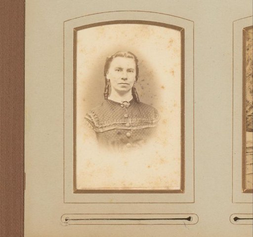 Portrait of a woman with ringlets