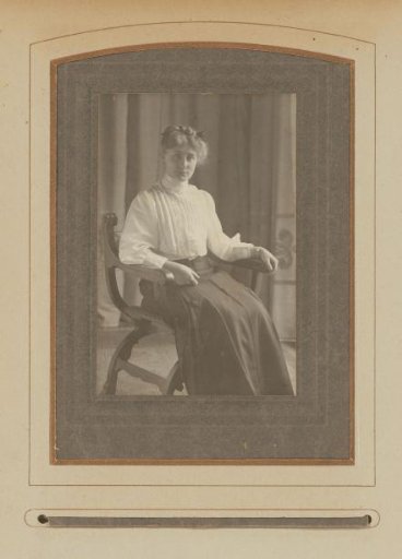 Portrait of a seated woman