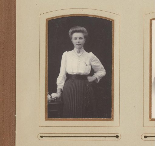 Portrait of a standing young woman