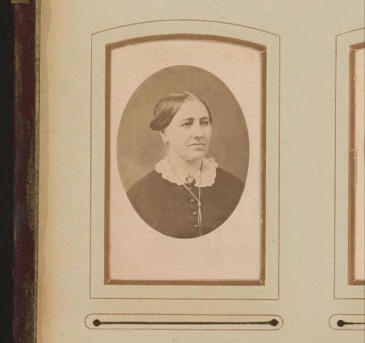 Portrait of a woman with a necklace