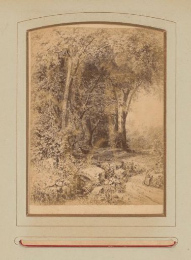 Photographic Reproduction of a Painting of a Reclining Man in a Landscape by Julius Mařák