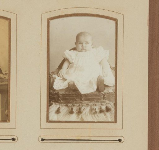 Portrait of a seated baby