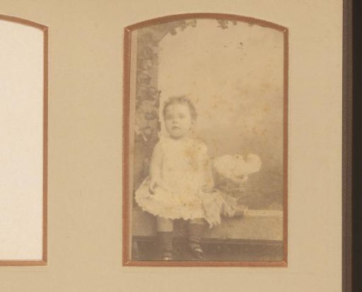 Portrait of a Seated Girl in a White Dress