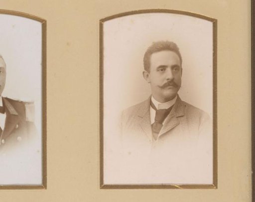 Portrait of a Man with a Mustache and a Necktie