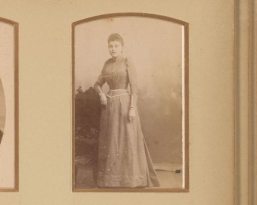 Portrait of a Young Woman, Standing by a Chair