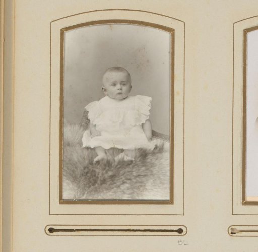 Portrait of a seated baby