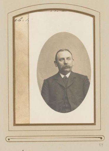 Portrait of a man with a mustache