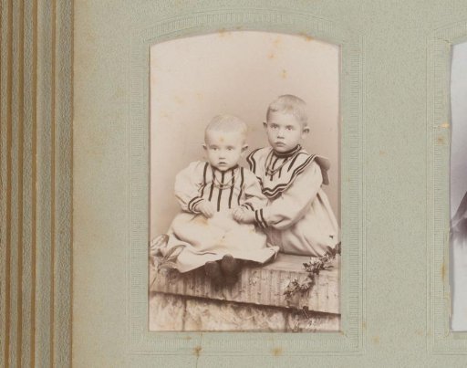 Portrait of two unknown boys