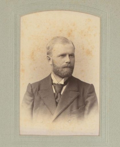 Portrait of an unknown bearded man