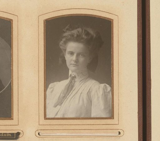 Portrait of a young woman, identified as Alida
