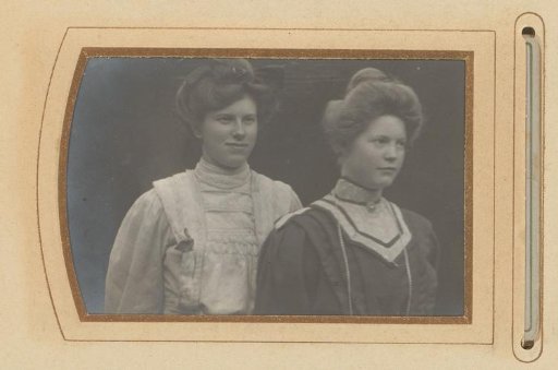 Portrait of two young women