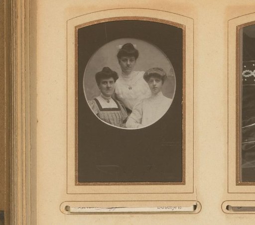 Group portrait with three young women