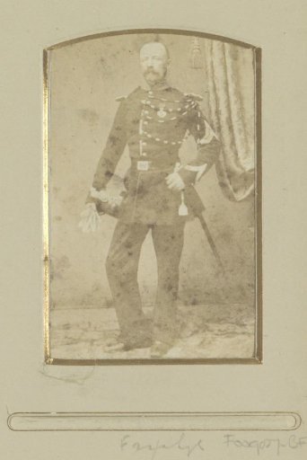 Portrait of a (presumably) French soldier, standing