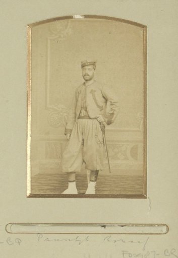 Portrait of a (possibly) Italian Zouave, standing