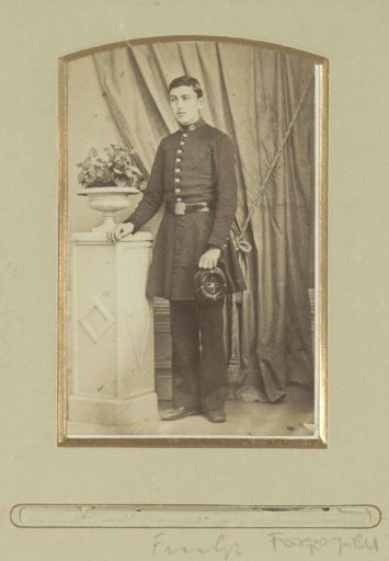 Portrait of a (possibly) French soldier, standing