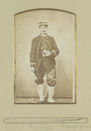 Portrait of a (possibly) French soldier, standing