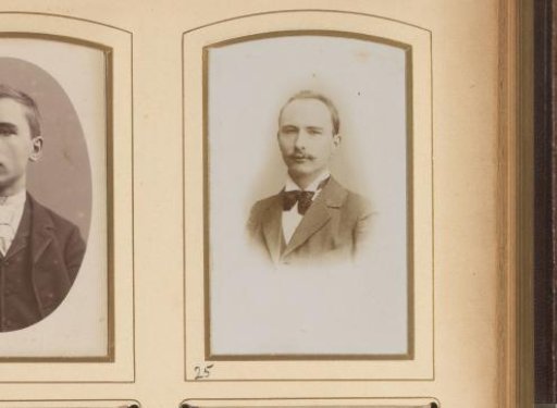 Portrait of a man with a moustache