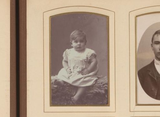 Portrait of a seated child