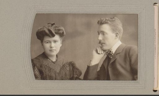 Portrait of a young woman and a young man