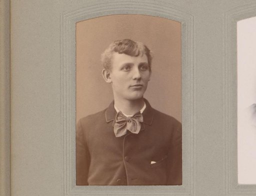 Portrait of a young man with a bow tie