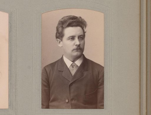 Portrait of a man with a moustache