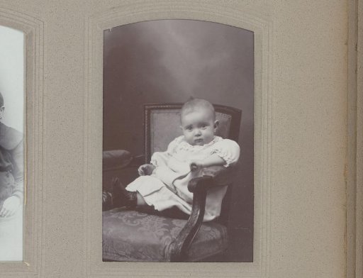 Portrait of a seated baby