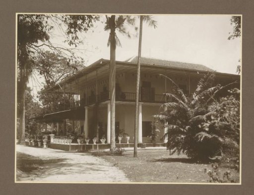 Exterior of an administrator's house of the Boedoeran sugar factory in Sidoarjo, Java
