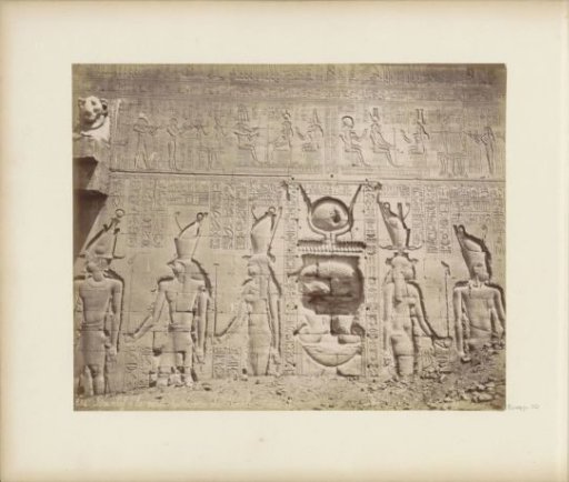 Bas-relief of the temple complex of Dendera
