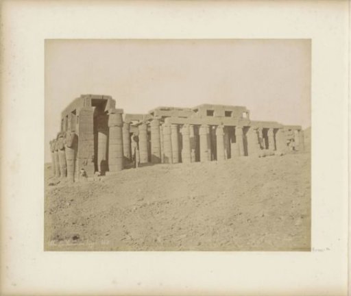 Exterior of the Ramesseum in Thebes (Luxor)