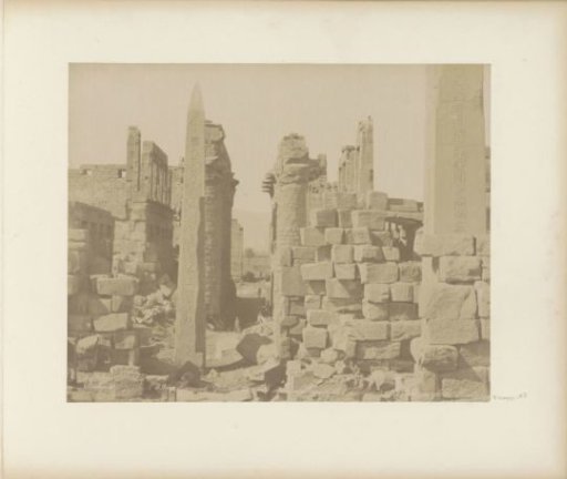 Great Temple with the obelisks of Thutmose I and his daughter Hatshepsut in Karnak