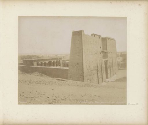View of the Temple of Horus in Edfu
