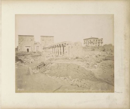 View of the Temples of Isis on the island Philae