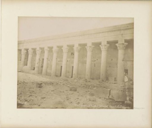 Northern colonnade (peristyle) of the Temple of Isis on the island Philae