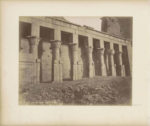 Southern colonnade (peristyle) of the Temple of Isis on the island Philae