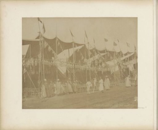 Decorated festival ground in Cairo