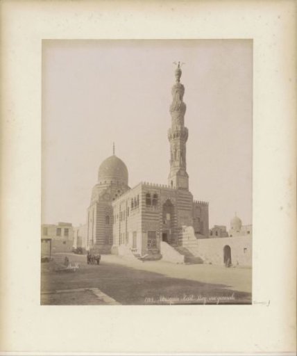 View of the mosque and the tomb of Kaït Bey (Qaytbay) in Cairo