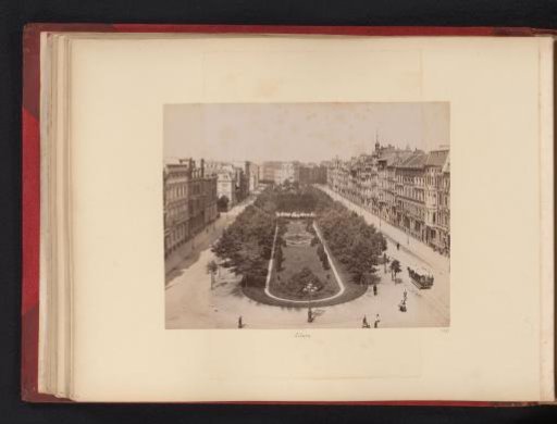 View of a square in Cologne, presumably the Neumarkt
