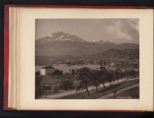 View of Lucerne with the Pilatus