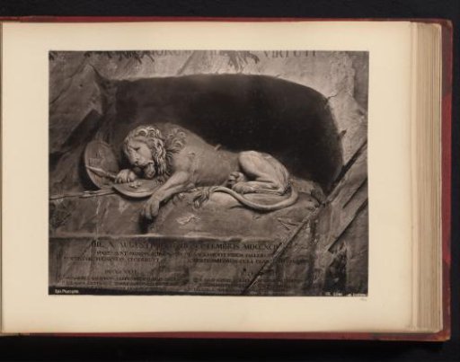 View of the Lion of Lucerne