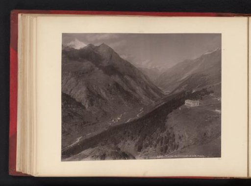 View of the Valley near Zermatt with the Riffelalp