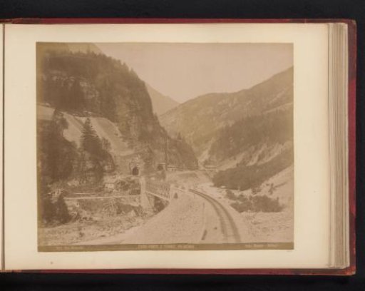 View of the Gotthard Pass with the Polmengo Tunnel