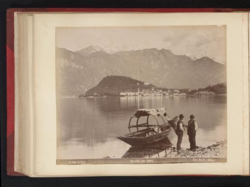 Two men at Lake Como with Bellagio