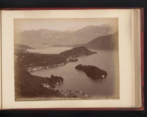 View of Lake Como with Sala Comacina and Ossuccio