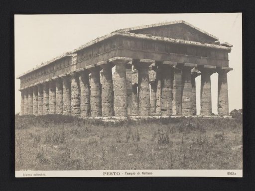 View of the Temple of Neptune at Paestum