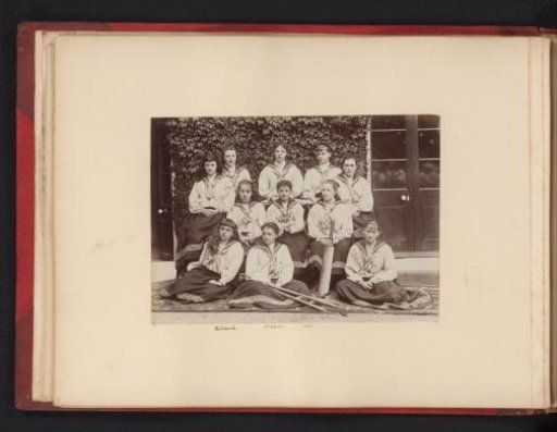 Group Portrait of the Cricket Team of the Halliwick School for Girls
