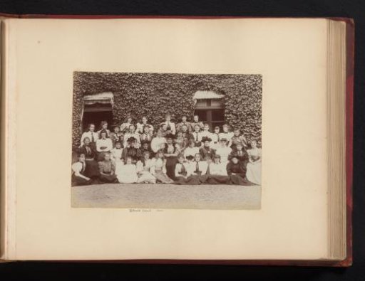 Group portrait with supervisors and pupils of the Halliwick School for Girls