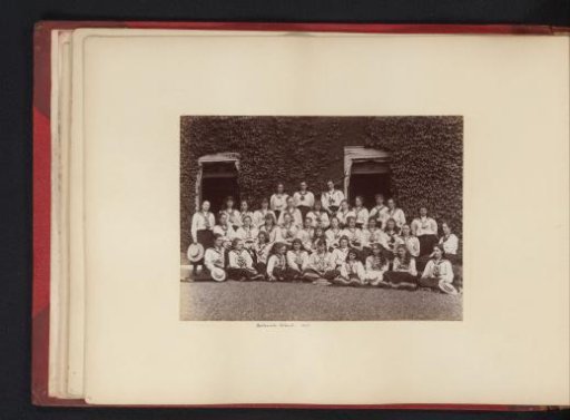 Group portrait with pupils of the Halliwick School for Girls