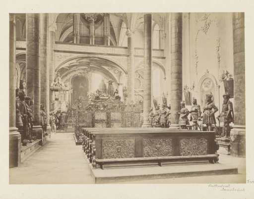 Interior of the Hofkirche in Innsbruck
