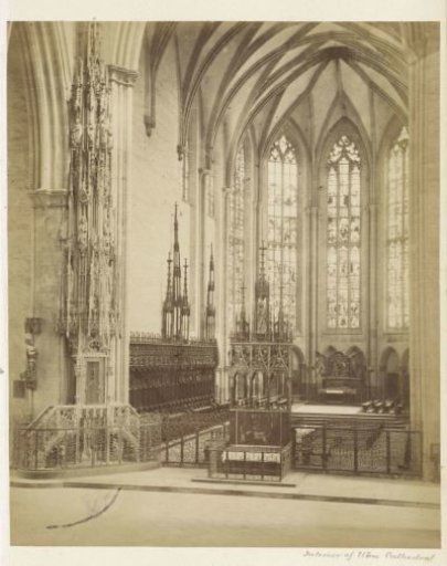 Choir and apse of the Minster of Ulm