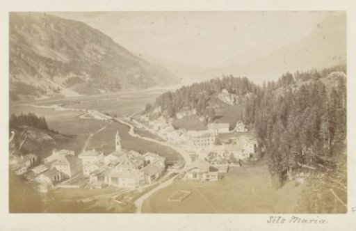 View of the village of Sils Maria